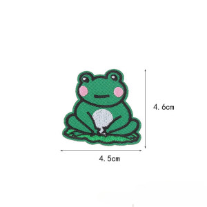 Toppa Termoadesiva Rana Zen – Ricamo Divertente 4,6 cm