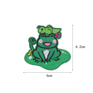 Toppa Termoadesiva Rana & Grillo – Ricamo Duo 6,2 x 6 cm