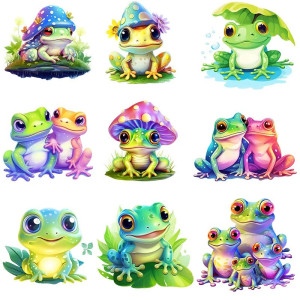 Set 9 Toppe Termoadesive Rana | Patch Originale Idea Regalo