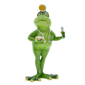 Statuetta in Resina Rana Medico – Idea Regalo Divertente