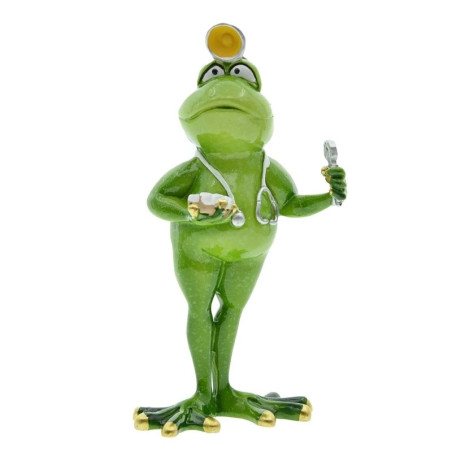 Statuetta in Resina Rana Medico – Idea Regalo Divertente