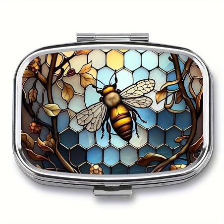 Portapillole Ape Vetrata Incantata – Astuccio da Viaggio Elegante