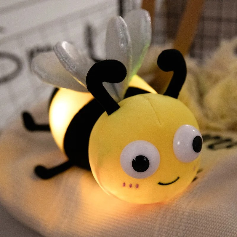 Luce Notturna Peluche Ape Luminosa | Doudou Carino per Bambini