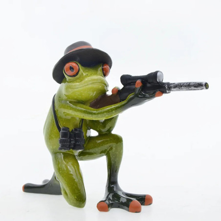 Statuetta Rana Agente Segreto | Decorazione Unica e Divertente