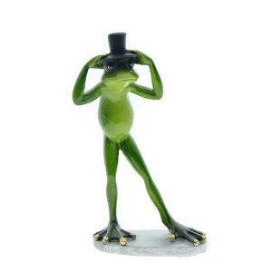Statuetta Rana Chic – Gentiluomo con Cilindro | Idea Regalo