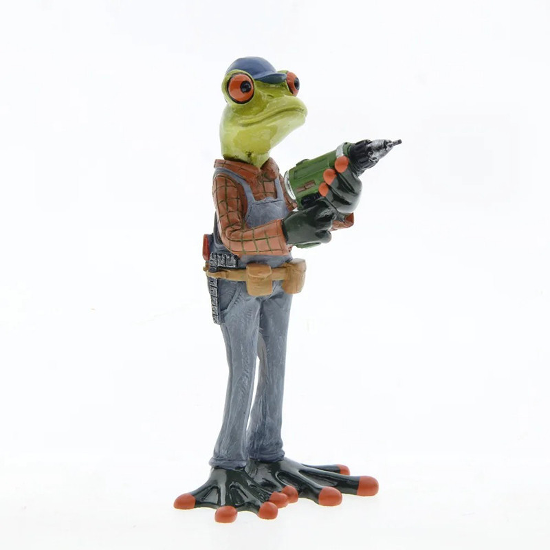 Statuetta Rana Tuttofare – Decorazione Divertente per Casa