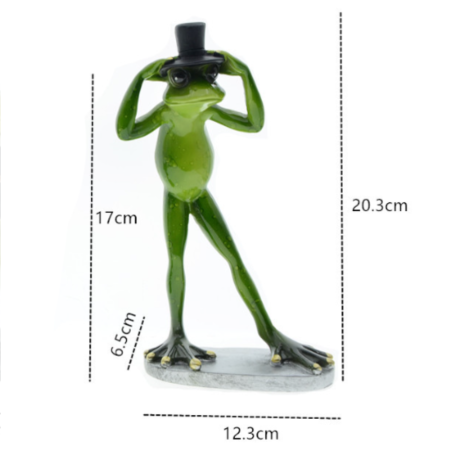 Statuetta Rana Chic – Gentiluomo con Cilindro | Idea Regalo