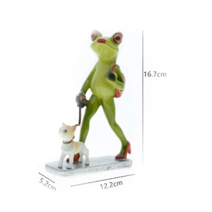 Statuetta Rana a Passeggio | Decorazione Originale e Divertente