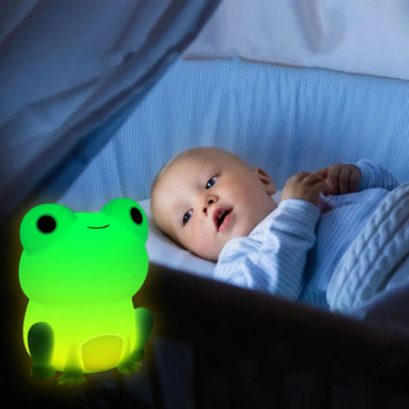 Luce Notturna Rana per Bambini – LED Ricaricabile & Morbida