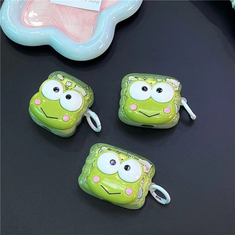 Custodia AirPods Rana "Happy Day" – Cover Kawaii Divertente
