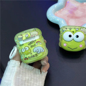 Custodia AirPods Rana "Happy Day" – Cover Kawaii Divertente