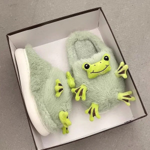 Pantofole Raganella Coccolosa – Ciabatte Peluche 3D Rana