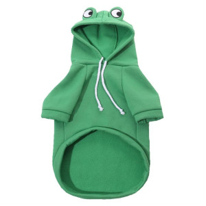 Felpa Costume da Rana per Cane o Gatto – 4 Colori Carini