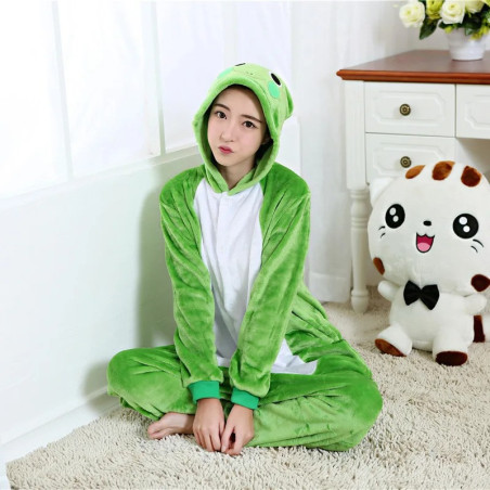 Pigiama Rana Kigurumi – Morbida e Divertente Flanella