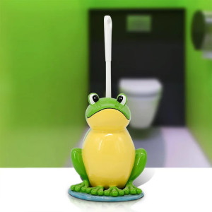 Porta Scopino Rana Sorridente – Accessorio Bagno Divertente