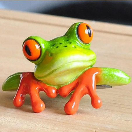 Rana Birichina 3D – Decorazione in Resina Tropicale