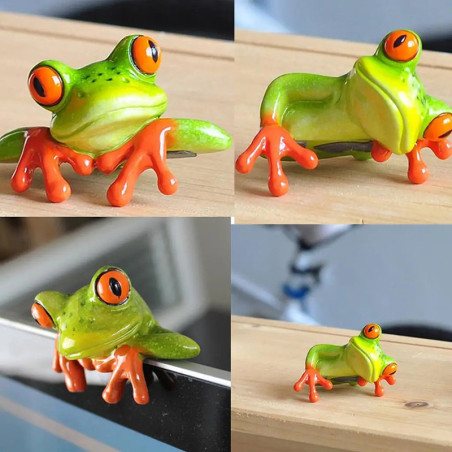 Rana Birichina 3D – Decorazione in Resina Tropicale