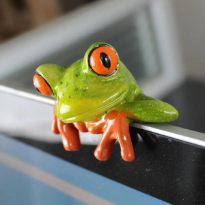 Rana Birichina 3D – Decorazione in Resina Tropicale