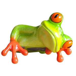 Rana Birichina 3D – Decorazione in Resina Tropicale