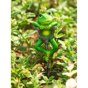 Statuetta Rana con Pala – Decorazione Giardino Divertente