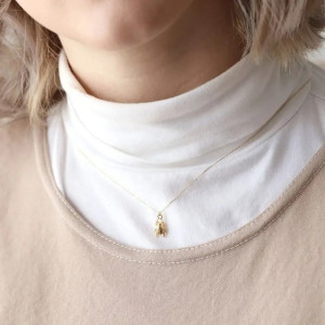 Collana Scarabeo Dorato | Gioiello Egizio Minimalista & Unico