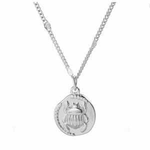 Collana Scarabeo Sole – Acciaio Inossidabile Oro o Argento