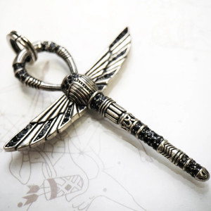 Ciondolo Ankh Scarabeo – Argento 925 | Talismano Egizio