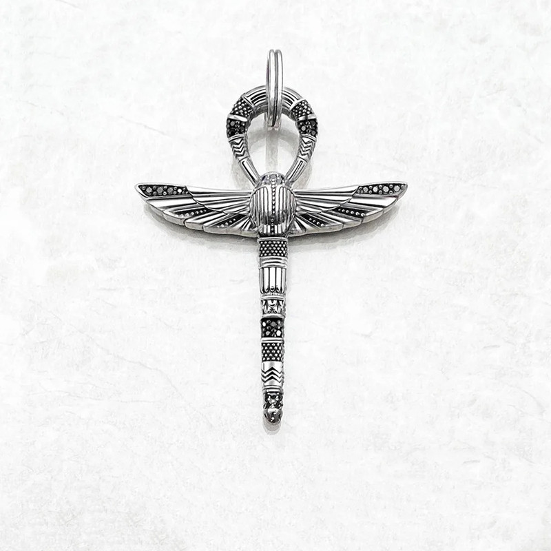 Ciondolo Ankh Scarabeo – Argento 925 | Talismano Egizio