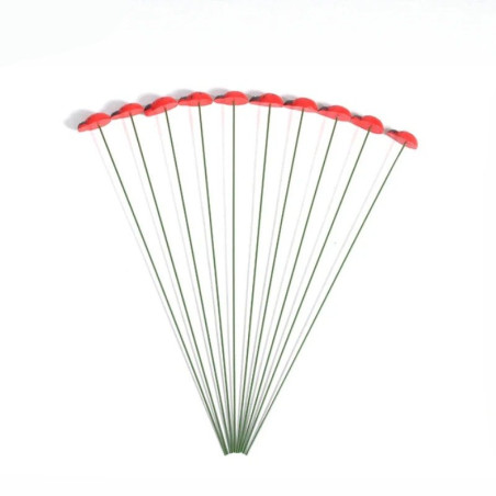 Picchetti Coccinella Giardino - Set 10 Decorazioni Legno Metallo