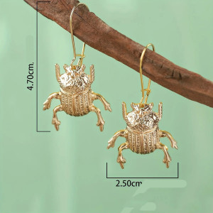 Orecchini Scarabeo Dorato | Gioiello Simbolico Unico