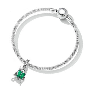 Charm Scarabeo Smeraldo Argento 925 – Talismano Raffinato