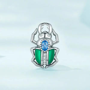 Charm Scarabeo Portafortuna in Argento 925 | Idea Regalo Donna