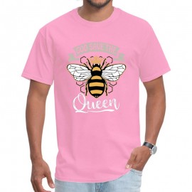 T-shirt Abeilles pour Homme God Save the Queen rose