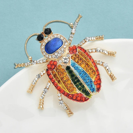 Spilla Scarabeo Arcobaleno | Gioiello Donna Originale