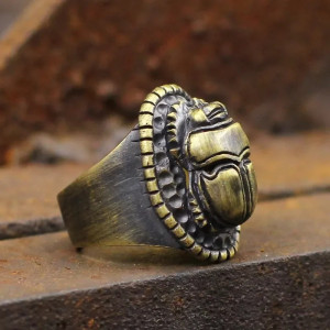 Anello Scarabeo Egizio | Gioiello Talismano Portafortuna