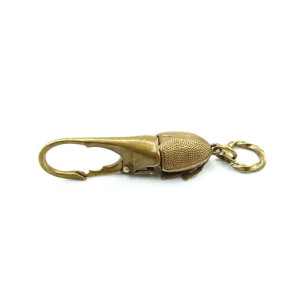 Portachiavi Scarabeo Ercole Dorato Vintage – Accessorio Unico