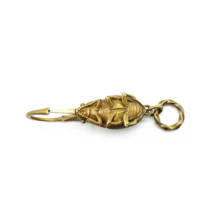 Portachiavi Scarabeo Ercole Dorato Vintage – Accessorio Unico