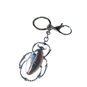Portachiavi Scarabeo Dorato | Simbolo Portafortuna Elegante