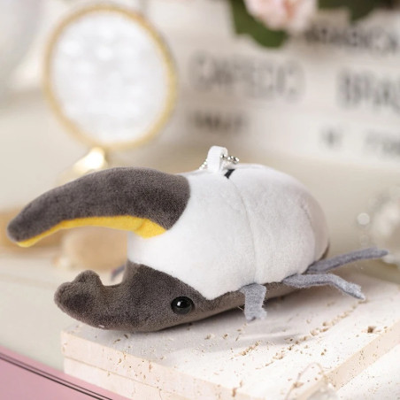 Portachiavi Scarabeo Peluche Cornuto – Divertente e Morbido