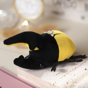 Portachiavi Scarabeo Sole Tropicale – Peluche Giallo Divertente