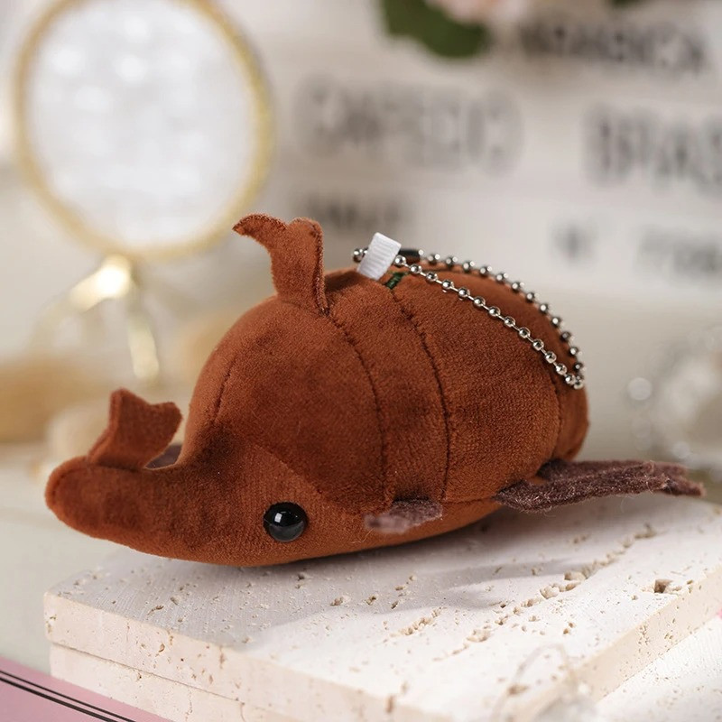 Portachiavi Scarabeo Castagna Velluto | Idea Regalo Originale