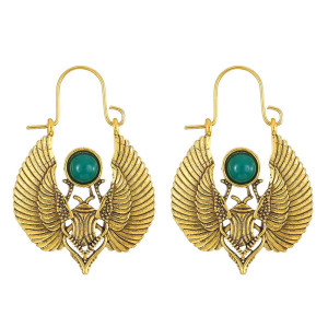 Orecchini Scarabeo "Splendore Faraonico" – Stile Antico Egizio