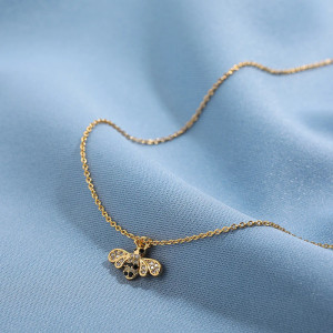 Collana Ape Scintillante | Gioiello Donna Dorato Originale