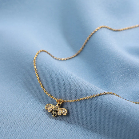 Collana Ape Scintillante | Gioiello Donna Dorato Originale