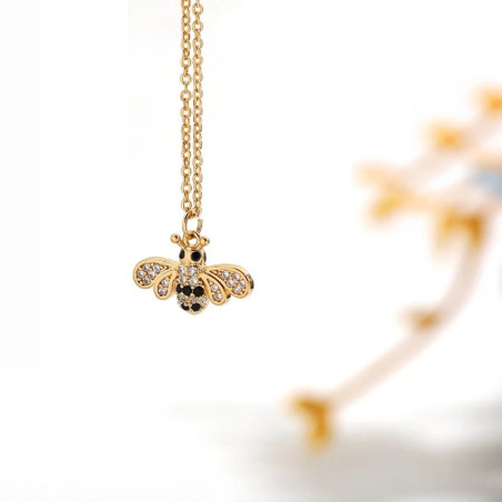 Collana Ape Scintillante | Gioiello Donna Dorato Originale