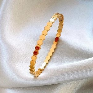 Bracciale Ape Alveare Dorato - Gioiello Natura Elegante!