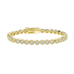 Bracciale Ape Alveari Scintillanti | Oro, Oro Rosa o Argento