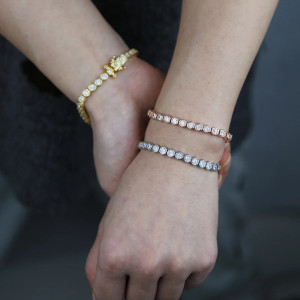 Bracciale Ape Alveari Scintillanti | Oro, Oro Rosa o Argento