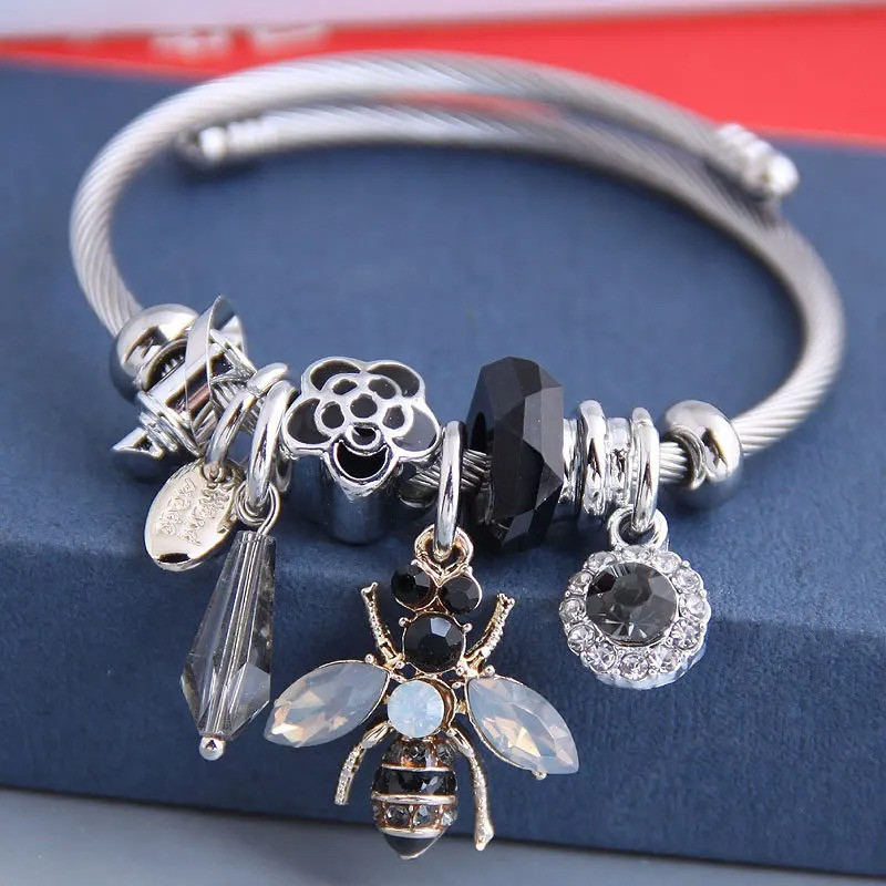 Bracciale Ape Cristallo Fatato | Charms Magici - 3 Colori!
