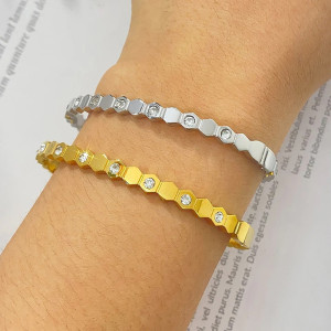 Bracciale Ape Alveare Scintilla di Luce - Dorato o Argentato!